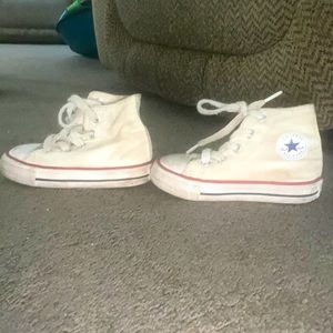 Toddler size 5. White converse. Unisex